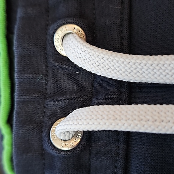 Armani Exchange navy drawstring logo joggers, size medium - Picture 7 of 16